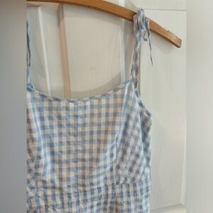 Madewell dress with tie straps.